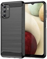 Gigapack GP-116004 Samsung Galaxy A13 Szilikon telefonvédő (közepesen ütésálló, légpárnás sarok, szálcsiszolt, karbon minta) FEKETE kép