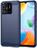 Gigapack GP-121160 Redmi 10c  szilikon telefonvédő ütésállóság, karbon minta, sötétkék kép