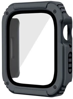 Gigapack gp-125024 Apple Watch Series 7 Műanyag keret (BUMPER, ütésálló + kijelzővédő üveg) SZÜRKE