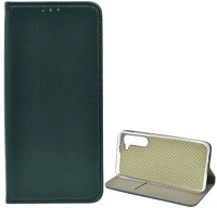 Gigapack GP-134916 Samsung s23 plus  tok álló, bőr hatású flip, asztali tartó, sötétzöld kép