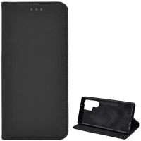 Gigapack GP-134930 Samsung s23 ultra  tok álló, bőr hatású flip, rombusz, fekete kép