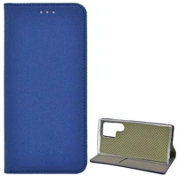 Gigapack GP-134947 Samsung s23 ultra  tok álló, bőr hatású flip, rombusz, sötétkék kép
