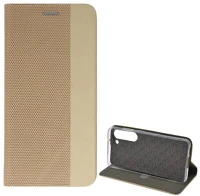 Gigapack GP-134951 Samsung galaxy s23 bőr hatású flip tok, arany (gp-134951) kép