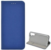 Gigapack GP-135374 Samsung a34 5g  tok álló, bőr hatású flip, rombusz, sötétkék kép