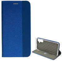 Gigapack GP-135929 Samsung a54 5g  tok álló, bőr hatású flip, textil minta, világoskék kép
