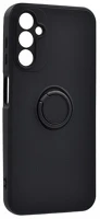 Gigapack gp-136303 Szilikon telefonvédő (telefontartó gyűrű, mikrofiber plüss belső, beépített fémlemez, kamera védelem) fekete - samsung galaxy a14 4g (sm-a145),samsung galaxy a14 5g (sm-a146)