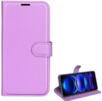 Gigapack GP-137028 Redmi note 12 5g  tok álló, bőr hatású flip, prémium, lila kép