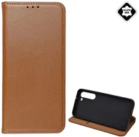 Gigapack GP-139665 Samsung s23 plus bőr flip tok, barna (gp-139665) kép