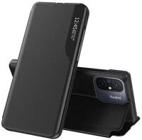 Gigapack GP-140426 Xiaomi redmi 12c bőr hatású flip tok, fekete (gp-140426) kép