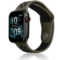 Gigapack GP-141142 Apple watch series 10 42mm  pótszíj egyedi méret, légáteresztő, barna/fekete kép