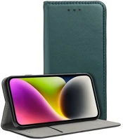 Gigapack GP-141479 Oppo a78 5g bőr hatású flip tok, sötétzöld (gp-141479) kép