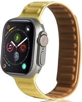 Gigapack GP-142782 Apple watch series 10 42mm  pótszíj egyedi méret, mágneses, sárga