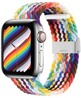 Gigapack GP-142815 Apple watch series 10 46mm  pótszíj egyedi méret, szivárvány, fehér kép