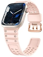 Gigapack GP-146937 Apple watch series 10 42mm  pótszíj egyedi méret, szilikon, rózsaszín