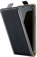 Gigapack GP-147904 Iphone 15 plus  tok álló, bőr hatású flip, szilikon tartó, fekete kép