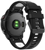 Gigapack GP-149191 Garmin fenix e  pótszíj egyedi méret, quickfit csatlakozás, fekete/fehér kép