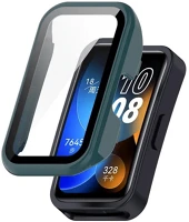 Gigapack GP-150405 Huawei band 9 / band 8 sötétzöld műanyag keret + kijelzővédő kép