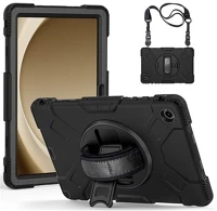 Gigapack GP-150481 Samsung tab a9 plus 5g  defender műanyag telefonvédő ütésállóság, vállpánt, fekete kép