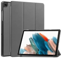 Gigapack GP-150673 Samsung tab a9 lte  tok álló, bőr hatású aktív flip, asztali tartó, sötétszürke kép