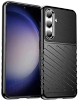 Gigapack GP-150929 Samsung s24 5g  szilikon telefonvédő ütésállóság, dombor minta, fekete kép