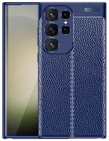 Gigapack GP-151347 Samsung s24 ultra 5g  szilikon telefonvédő ütésállóság, varrás minta, sötétkék kép