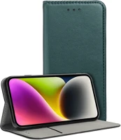 Gigapack GP-151429 Samsung galaxy s24+ bőr hatású flip tok, sötétzöld (gp-151429) kép