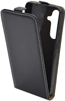 Gigapack GP-151932 Samsung s24 5g  tok álló, bőr hatású flip, szilikon tartó, fekete kép