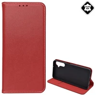 Gigapack GP-151945 Samsung galaxy a05s valódi bőr flip tok, bordó (gp-151945) kép