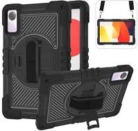 Gigapack GP-152732 defender műanyag telefonvédő ütésállóság, 360° + kézpánt, fekete kép