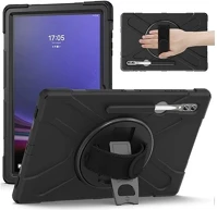 Gigapack GP-152772 defender műanyag telefonvédő ütésállóság, 360° + kézpánt, fekete kép