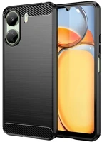 Gigapack GP-153900 Redmi 13c 5g  szilikon telefonvédő ütésállóság, karbon minta, fekete kép