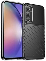 Gigapack GP-154864 Samsung a55 5g  szilikon telefonvédő ütésállóság, dombor minta, fekete kép