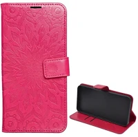 Gigapack GP-154904 Samsung a55 5g  tok álló, bőr hatású flip, mandala, rózsaszín kép