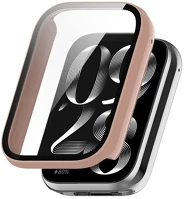 Gigapack GP-155123 Xiaomi smart band 8 pro rózsaszín műanyag keret + kijelzővédő kép