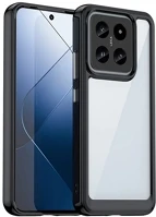 Gigapack GP-155389 Xiaomi 14 5g  szilikon telefonvédő ütésállóság, átlátszó hátlap, fekete kép