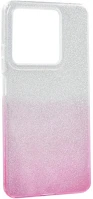 Gigapack GP-155435 Redmi note 13 5g  szilikon telefonvédő műanyag belső, csillogó hátlap, átlátszó/rózsaszín kép