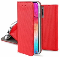 Gigapack GP-156054 Honor x8b 4g  tok álló, bőr hatású flip, rombusz, piros kép