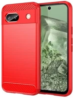 Gigapack GP-157265 Google pixel 8a  szilikon telefonvédő ütésállóság, karbon minta, piros kép