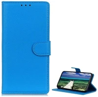 Gigapack GP-157663 Zte blade a34 világoskék bőr hatású oldalra nyíló tok kép