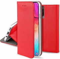 Gigapack GP-157807 Xiaomi poco m6 pro 4g  tok álló, bőr hatású flip, rombusz, piros kép