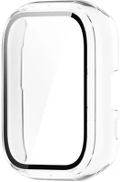 Gigapack GP-157881 Amazfit active  műanyag keret bumper, ütésállóság + kijelzővédő üveg, átlátszó kép