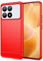 Gigapack GP-158650 szilikon telefonvédő ütésállóság, karbon minta, piros kép