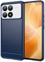Gigapack GP-158651 szilikon telefonvédő ütésállóság, karbon minta, sötétkék kép