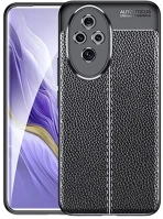 Gigapack GP-159536 Honor 200 5g  szilikon telefonvédő ütésállóság, varrás minta, fekete kép