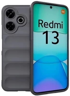 Gigapack GP-159577 Redmi 13 4g  szilikon telefonvédő ütésállóság, 3d, sötétszürke kép