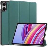 Gigapack GP-159643 Redmi pad pro  tok álló, bőr hatású aktív flip, asztali tartó, sötétzöld kép