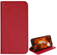 Gigapack GP-159659 T phone 2 pro 5g  tok álló, bőr hatású flip, textil hatás, piros kép