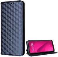 Gigapack GP-159782 T phone 2 5g  tok álló, bőr hatású flip, prémium, sötétkék kép