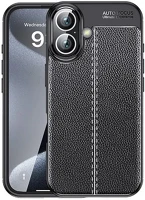 Gigapack GP-160126 szilikon telefonvédő ütésállóság, varrás minta, fekete kép