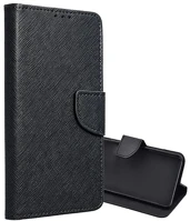 Gigapack GP-160194 Iphone 16 pro max 5g  tok álló, bőr hatású flip, textil hatás, fekete kép